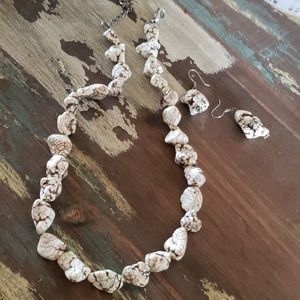 White stone jewelry set